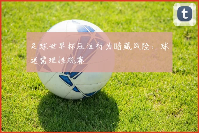 足球世界杯压注行为暗藏风险,球迷需理性观赛
